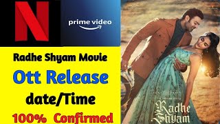 Radhe Shyam Ott Release Date|  Radhe Shyam Ott Platform| Radhe Shyam Amazon Prime Release date|