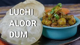 Sunday Breakfast | Bengali Luchi Aloor Dum | Authentic Aloor Dum | Fulko Luchi | Mahalaya Special