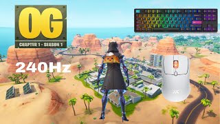 Akko 5087s ASMR 😴 Fortnite OG Reload 🏆 Satisfying Keyboard Fortnite 240 FPS 4K