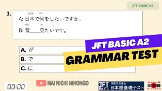 JFT BASIC A2 GRAMMAR  BUNPOU