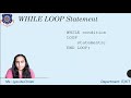 PL SQL  -FOR, WHILE and CONTINUE statements