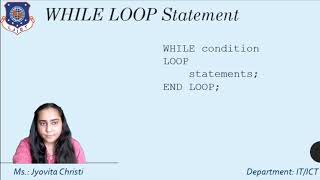 PL SQL -FOR, WHILE and CONTINUE statements