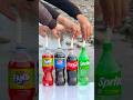 Experiment: Mentos and Coke vs Fanta vs Pepsi vs Sprite in Action! 🔥#experiment