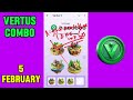 vertus combo cards today 5 february vertus daily combo vertus combo cards vertus combo