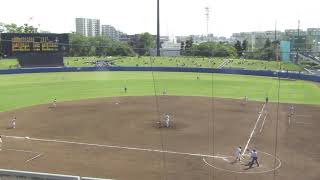 【中央学院】青木 勝吾くんツーベースヒットを放つ（千葉県高校野球春季大会準決勝 木更津総合 対 中央学院 2023年5月3日）