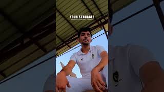 STRUGGLE - Cricket Motivation🔥 Cricket Cardio #shorts #cricketcardio