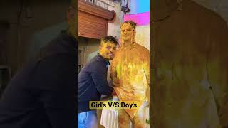 Girls vs boys Haldi ceremony #shorts #youtubeshorts #haldi #shadi