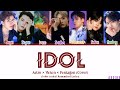 Astro × Victon × Pentagon | BTS Idol Cover | Color coded with Romanized Lyrics