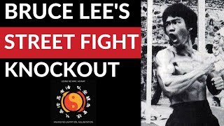 How To KNOCK Someone OUT in a Street Fight Bruce Lee's JKD