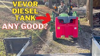 Unbox, Review, \u0026 Demo the VEVOR Portable Diesel Tank, 58 Gallon Capacity \u0026 10 GPM Flow Rate