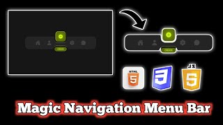 magic navigation menu indicator html css javascript || create magic navigation menu in html css js |