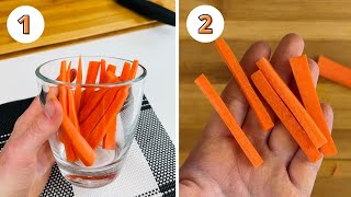 How to Cut Carrots Into Sticks 2 Ways (Great for Snacking!)