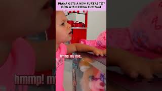 Diana Gets A New Fureal Toy Dog With Roma Fun Time | Kids Highlights #shorts