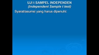 Teori Uji t untuk 1 dan 2 Sampel (Part 3) - Statistika Parametrik