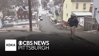 Drivers dodge uneven patch on Pittsburgh street as neighbors call for fix