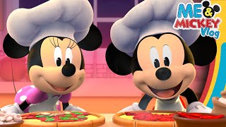 Mickey Mouse and Minnie Mouse Make Pizzas! 🍕 | Me & Mickey | Vlog 64 |  @disneyjunior ​