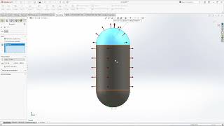 ทดสอบแรงดันจากถังด้วยโปรแกรม solidwork