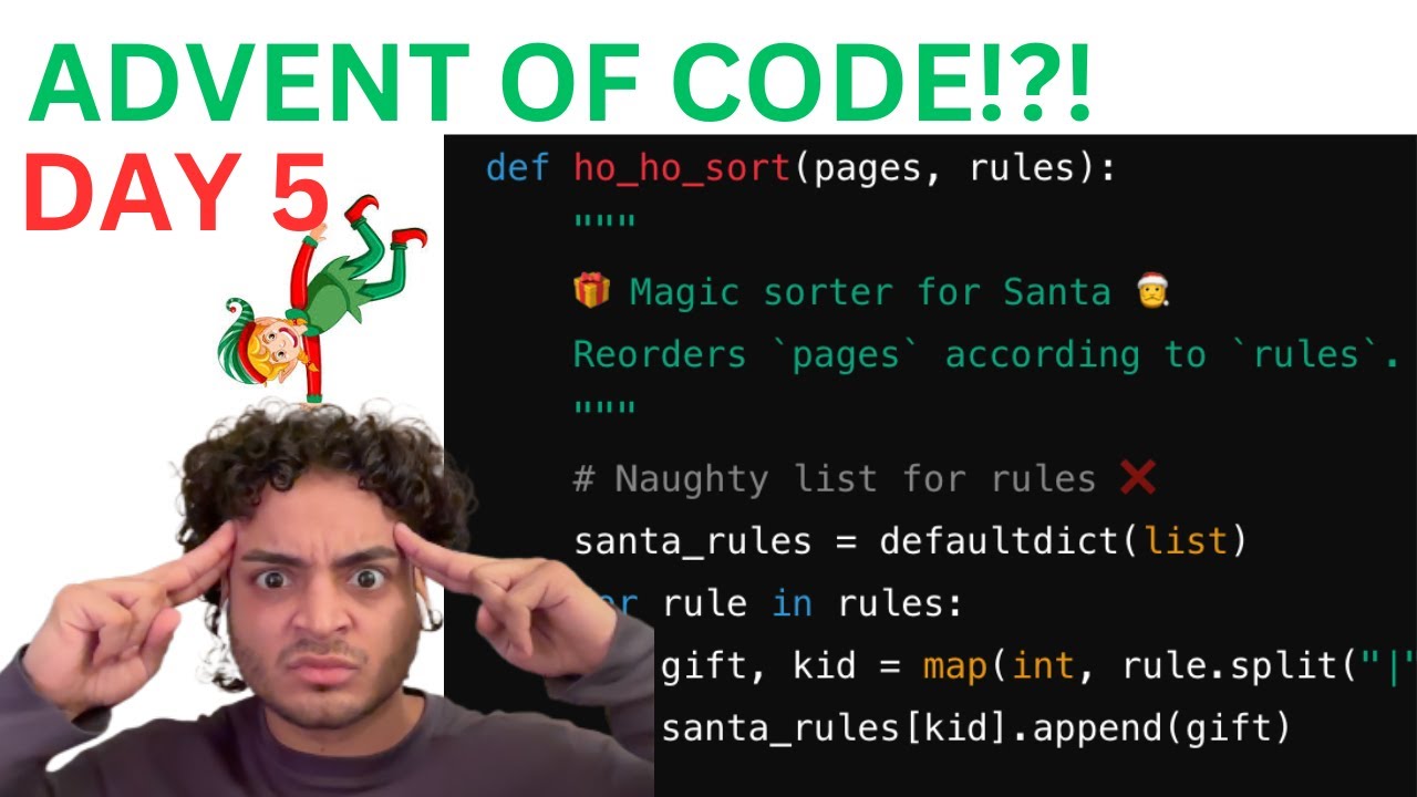 Walkthrough Advent Of Code 2024 Day 5 Youtube