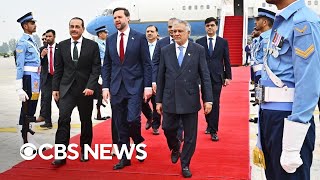 Vance meets with Iranian officials as Trump says hes clearing out Strait of Hormuz | full video