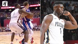 Zion Williamson Absolutely HUMILIATES Kevin Knox & Dunks It! | July 5, 2019 NBA