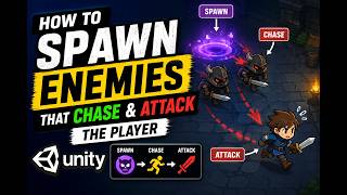 How To Spawn Enemies That Chase & Attack The Player in Unity