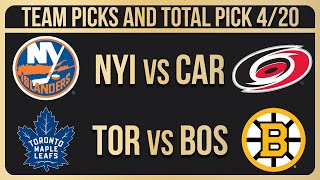 NHL Picks & Predictions Today 4/20/24 | NHL Picks Today 4/20/24 | Best NHL Bets