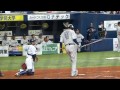 120430　オリックス 岸田投手 vs ライオンズ 上本選手＠京セラドーム９回表