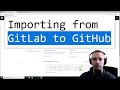Import Project from GitLab to GitHub