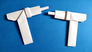 How to Make a Paper Gun Uzi DIY - Easy Origami ART - Paper Crafts (Origami Gun)