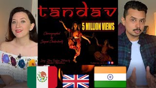British American Couple React to INDIAN CLASSICAL DANCE TANDAV Choreography by Sayani Chakraborty
