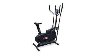 NEW 2 in 1 Elliptical Cross Trainer and Exercise Bike With Seat Cardio