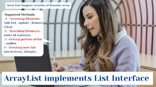 what is arraylist in java with example ||ArrayList implements List Interface | Add ,Get , update ,