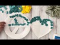 support for ukraine peace and love paper mosaic craft