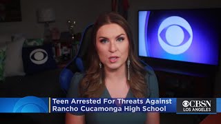 Teen Arrested For Shooting Threats Against Rancho Cucamonga High School
