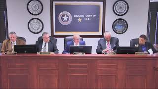 Brazos County Commissioners Court -January 6, 2026