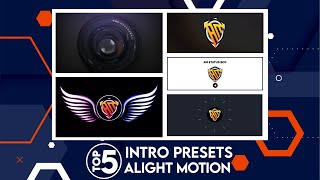 Top 5 Intro Presets For Alight Motion | 5 In One Intro Presets |Free Intro Presets For Alight Motion