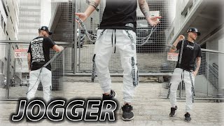 Calça Jogger BRANCA Masculina Trend Suspender Track CINZA | ART STILLO