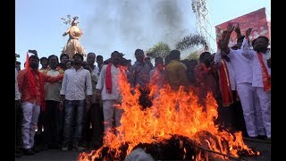 Latur shivsena agitation 160219