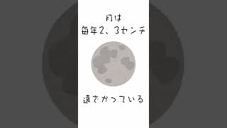 【秒速雑学】月は近づいてる？遠ざかってる？