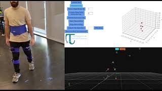 GUI to simulate and record optitrack data for analysis of human walk