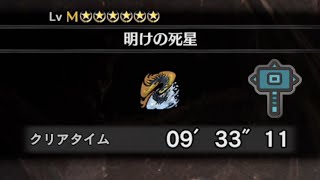 【MHW:IB】明けの死星 アルバトリオン ハンマー ソロ【アイスボーン】