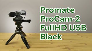 Распаковка Promate ProCam-2 FullHD USB Black (procam-2.black)