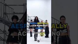 AESPA BRUTALLY ACE RANKING (2025) #kpop