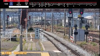 【撮り鉄】JR篠ノ井線 211系 3523M 普通みすず長野行 篠ノ井駅(2024.06.12)