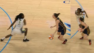 Caitlin Clark absolutely cooks the defense for threes in WNBA preseason debut