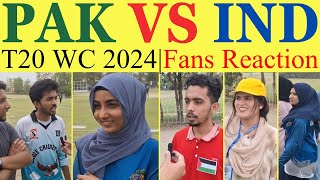 Pakistan vs India T20 World Cup 2024 Fans Reaction | Epic Cricket Clash in New York! 🎥