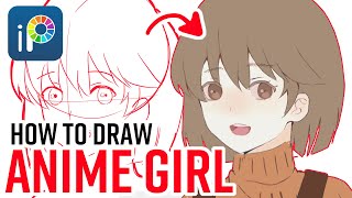 Ibispaint X - How to Draw Anime Girl