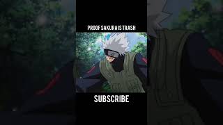 Proof Sakura Is Trash #shorts #naruto #kakashi #sakura #sasuke