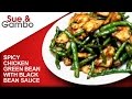 Stir fry Spicy Chicken Green Bean with Black Bean Sauce