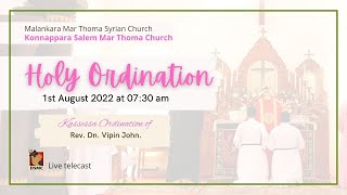 KASSEESSA ORDINATION | REV.DN. VIPIN JOHN | KONNAPPARA SALEM MAR THOMA CHURCH | DSMC MEDIA